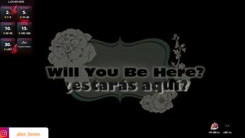 ALE LOVE online show from March 6, 2025, 4:52 am