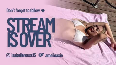 Snapshot of amelieaxie chatting on January 15, 2025, 9:45 am Isabella online show from January 15, 2025, 9:45 am