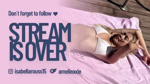 Snapshot of amelieaxie chatting on January 30, 2025, 8:22 am Isabella online show from January 30, 2025, 8:22 am