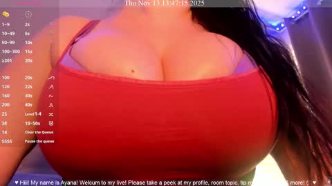 Ayana Delatorre online show from November 13, 2025, 9:47 pm