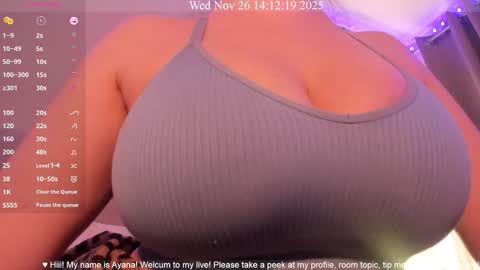 Ayana Delatorre online show from November 26, 2025, 10:11 pm