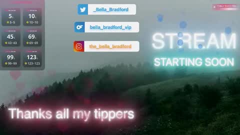 Bella Bradford online show from October 29, 2025, 2:03 am