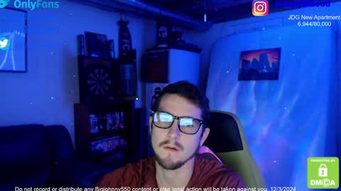 Snapshot of bigjohnny550 chatting on December 4, 2024, 12:19 am Johnny D Good online show from December 4, 2024, 12:19 am