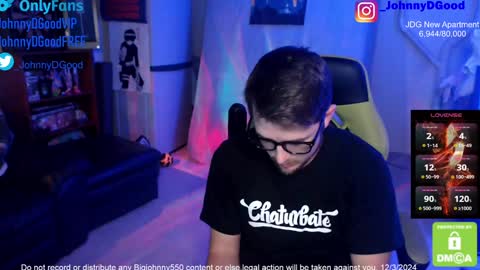 Snapshot of bigjohnny550 chatting on December 4, 2024, 8:29 pm Johnny D Good online show from December 4, 2024, 8:29 pm