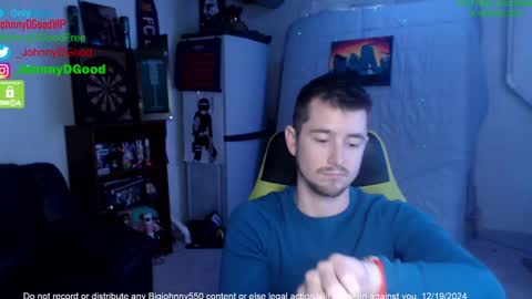 Snapshot of bigjohnny550 chatting on December 19, 2024, 9:06 pm Johnny D Good online show from December 19, 2024, 9:06 pm