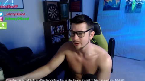 Snapshot of bigjohnny550 chatting on January 9, 2025, 12:03 am Johnny D Good online show from January 9, 2025, 12:03 am