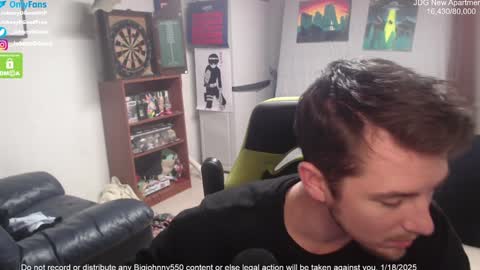 Snapshot of bigjohnny550 chatting on January 19, 2025, 11:10 pm Johnny D Good online show from January 19, 2025, 11:10 pm