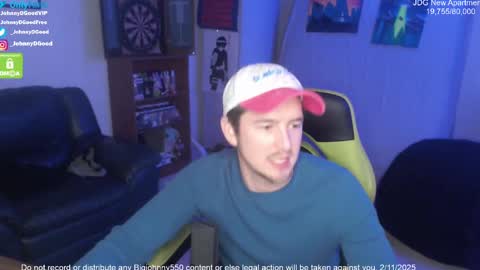 Snapshot of bigjohnny550 chatting on February 12, 2025, 12:05 am Johnny D Good online show from February 12, 2025, 12:05 am