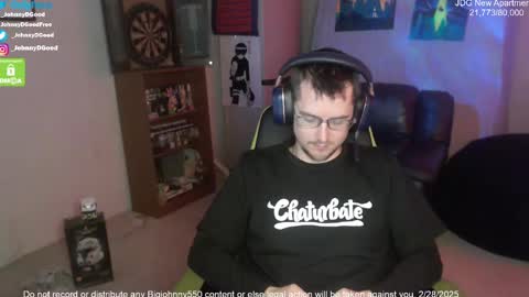 Snapshot of bigjohnny550 chatting on February 28, 2025, 10:06 pm Johnny D Good online show from February 28, 2025, 10:06 pm