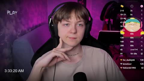 Snapshot of charonbaby1 chatting on January 11, 2025, 12:33 am lynxy online show from January 11, 2025, 12:33 am