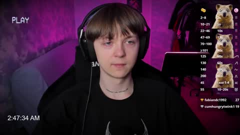 Snapshot of charonbaby1 chatting on January 12, 2025, 11:47 pm lynxy online show from January 12, 2025, 11:47 pm