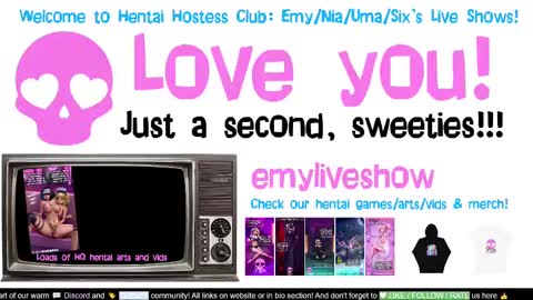 Snapshot of emyliveshow chatting on March 12, 2025, 5:24 am Hentai Hostess Club online show from March 12, 2025, 5:24 am
