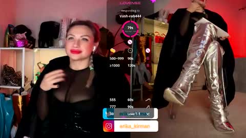 Snapshot of erika_kirman chatting on January 16, 2026, 1:04 pm Erika online show from January 16, 2026, 1:04 pm