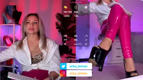 Snapshot of erika_kirman chatting on April 2, 2026, 2:15 pm Erika online show from April 2, 2026, 2:15 pm