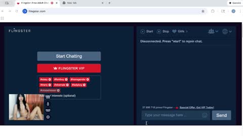 et_girl online show from January 18, 2026, 8:45 pm