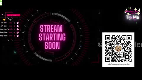 Eva  next show  8pm CEST AMST online show from February 14, 2025, 7:44 pm