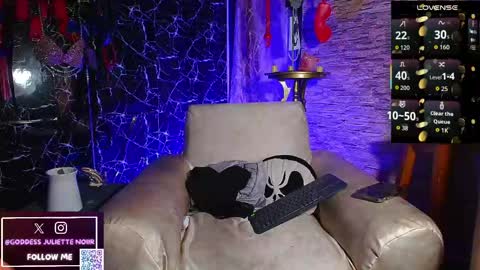 Snapshot of goddessjuliettenoiir chatting on June 1, 2026, 10:50 am Goddes Juliette Noiir online show from June 1, 2026, 10:50 am