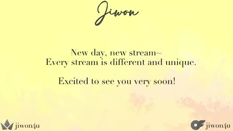 Jiwon online show from November 1, 2025, 9:17 pm