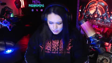 Snapshot of metalpocahotass chatting on January 3, 2025, 7:27 am MetalPocahotass online show from January 3, 2025, 7:27 am