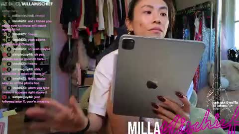 Snapshot of millamischief chatting on June 11, 2026, 3:59 am Milla Mischief online show from June 11, 2026, 3:59 am