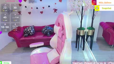 Milu ballmer  online show from February 13, 2026, 7:10 pm