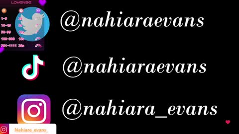 NAHIARA EVANS online show from December 17, 2024, 7:07 am