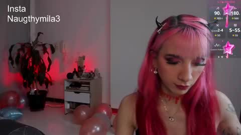 Snapshot of naugthymila3 chatting on November 18, 2025, 1:22 am Mila aka Dominika - Nov 20 Birthday show Onlyfans Naugthymila online show from November 18, 2025, 1:22 am