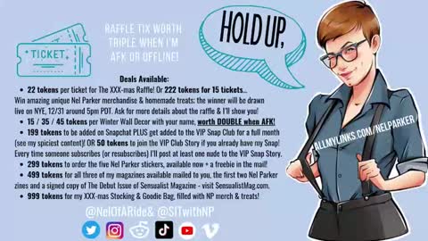 Snapshot of nelparker chatting on January 12, 2025, 3:28 am Nel Parker online show from January 12, 2025, 3:28 am