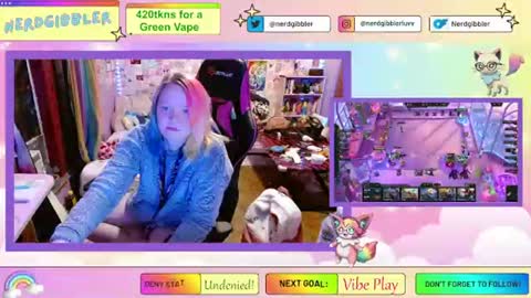 Snapshot of nerdgibbler chatting on June 19, 2026, 1:48 pm NerdGibbler online show from June 19, 2026, 1:48 pm