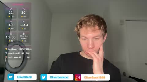 Oliver Beck online show from April 11, 2026, 8:02 pm