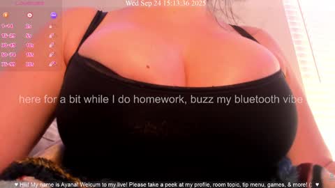 Snapshot of queenayana chatting on September 24, 2025, 10:13 pm Ayana Delatorre online show from September 24, 2025, 10:13 pm