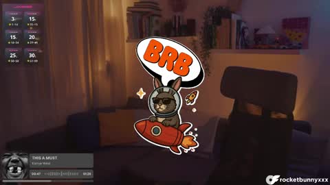 Rocket Bunny online show from April 19, 2026, 9:50 pm