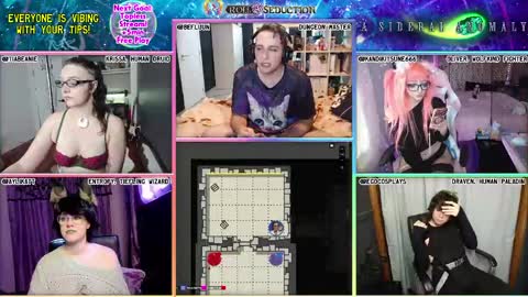 Snapshot of rollseduction chatting on May 19, 2026, 11:55 pm Roll For Seduction online show from May 19, 2026, 11:55 pm