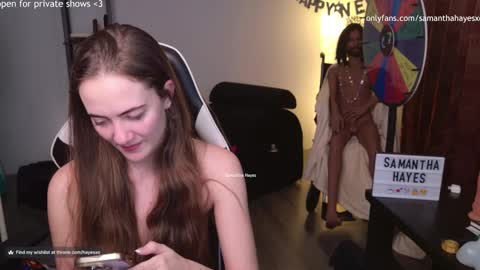 The Real Samantha Hayes haha  online show from January 13, 2025, 3:56 am