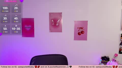 Snapshot of sampuckettbaby chatting on May 27, 2026, 3:20 pm sampuckettbaby online show from May 27, 2026, 3:20 pm