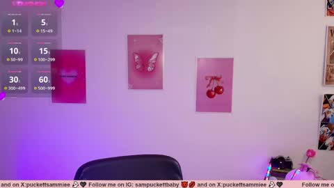 Snapshot of sampuckettbaby chatting on May 29, 2026, 3:43 pm sampuckettbaby online show from May 29, 2026, 3:43 pm