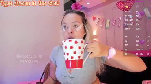 SaraAvila  online show from February 21, 2025, 8:38 pm