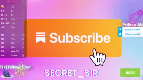 Dean Carter online show from September 9, 2025, 10:20 pm