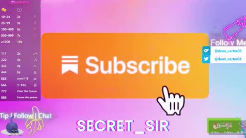 Dean Carter online show from October 12, 2025, 9:36 pm