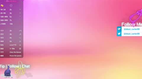 Snapshot of secret_sir chatting on June 2, 2026, 11:51 pm Dean Carter online show from June 2, 2026, 11:51 pm