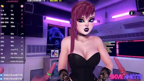 SkyeAnette online show from April 24, 2026, 1:19 am