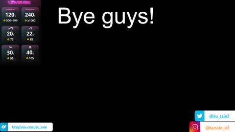 su_ssie online show from January 4, 2025, 12:59 am