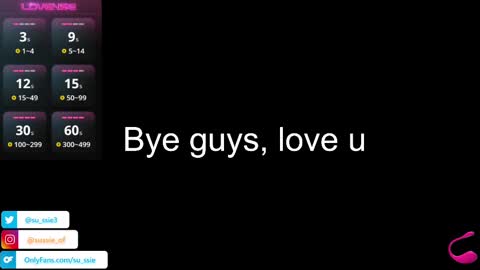 su_ssie online show from March 2, 2025, 9:22 pm