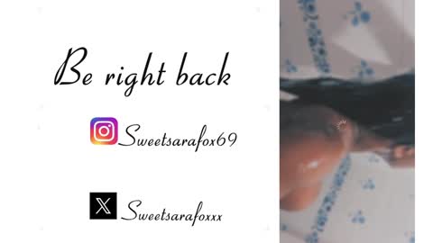 Snapshot of sweetsarafoxxx chatting on January 23, 2025, 11:05 pm Sara Sofia Libra online show from January 23, 2025, 11:05 pm