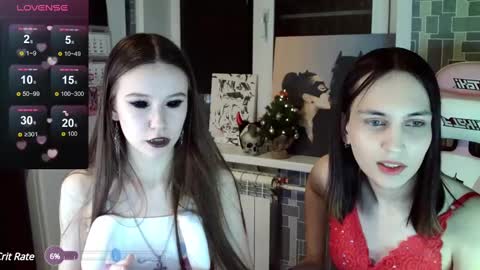 Snapshot of thebl4ckhearts chatting on December 25, 2024, 8:39 pm Daria and Diana 3 online show from December 25, 2024, 8:39 pm
