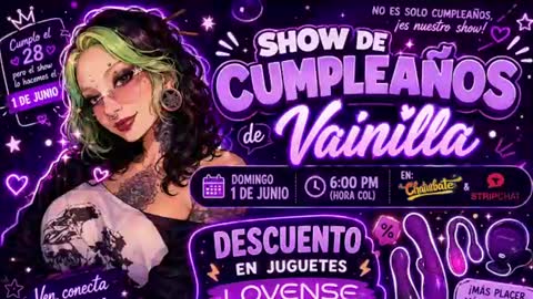 Snapshot of vainilla_l chatting on June 19, 2026, 2:38 am Vainilla Independent model online show from June 19, 2026, 2:38 am