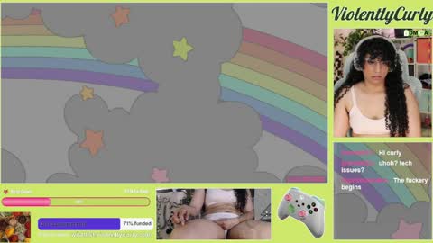 Snapshot of violentlycurly chatting on May 29, 2026, 10:08 pm Curly the Coin Operated Toy online show from May 29, 2026, 10:08 pm