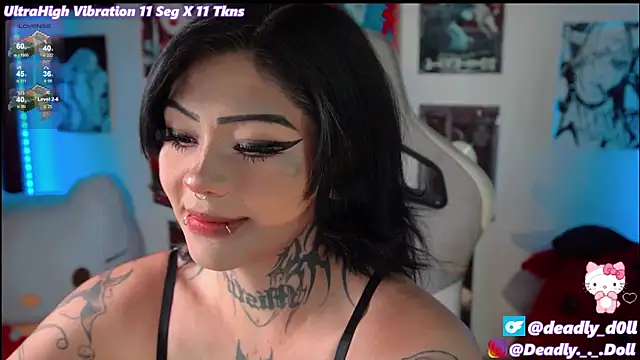 Snapshot of Deadly_Doll chatting on March 12, 2025, 6:22 pm Deadly Doll online show from March 12, 2025, 6:22 pm