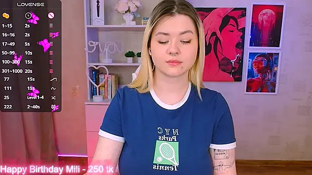 cutie mili online show from January 27, 2025, 2:02 pm