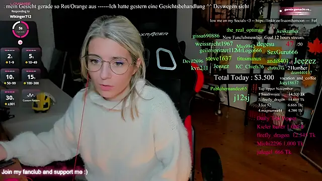 Lisaonthemoon online show from November 30, 2025, 2:48 am